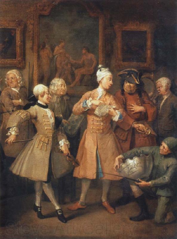 William Hogarth The morning reception Norge oil painting art